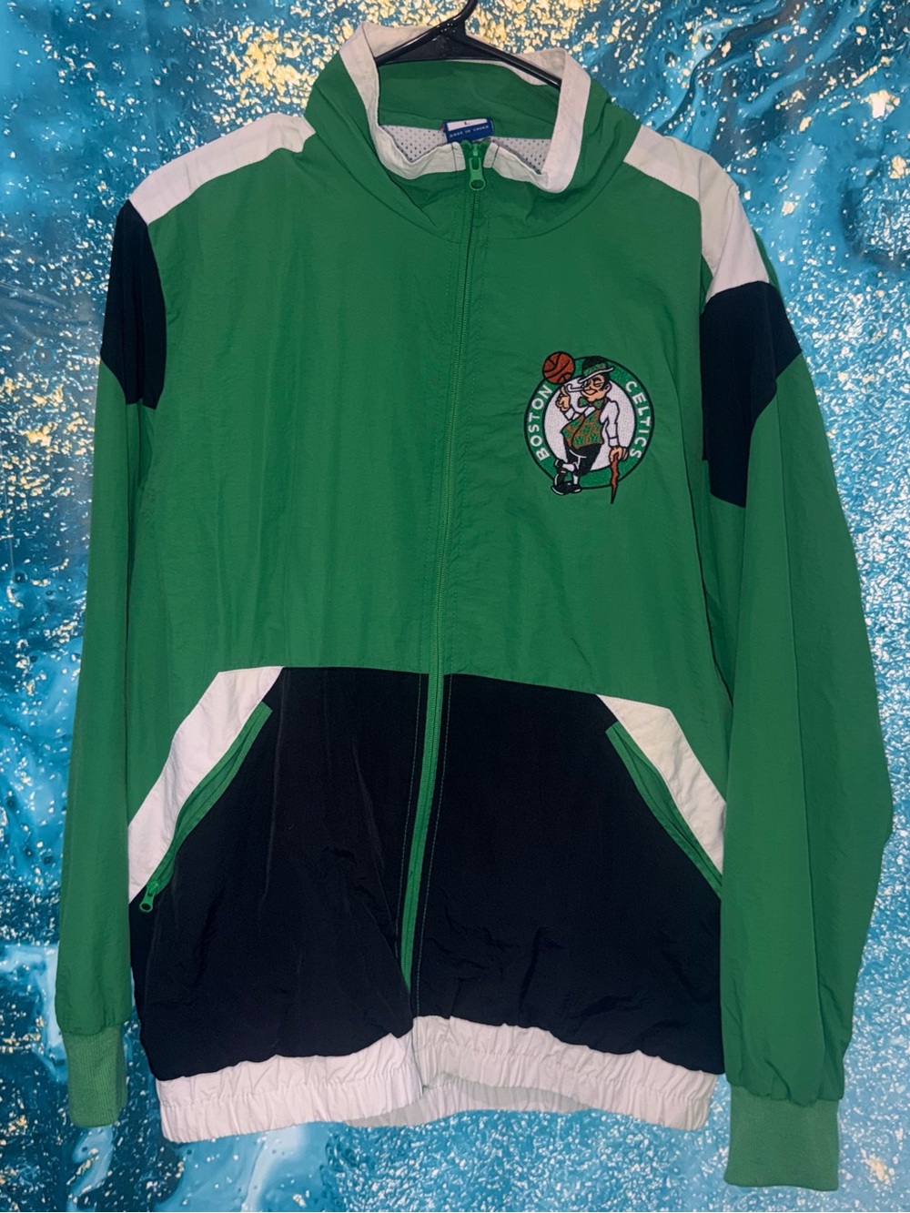 Men’s Green Boston Celtics Windbreaker Jacket